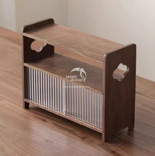 Walnut Wood Slab Cup Holder-WD7822