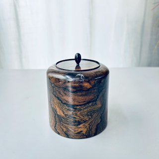 Walnut Wood Slab Tea Jar-WD7855
