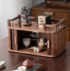 Walnut Wood Slab Cabinet-WD7824