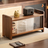 Walnut Wood Slab Cabinet-WD7823