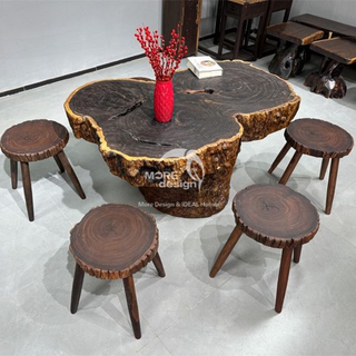 Ebony Wood Table-MD150