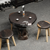 Ebony Wood Table-MD155