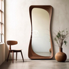 Walnut Wood Slab Mirror-WD7816