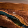 Walnut Wood Slab Cabinet-WD7820