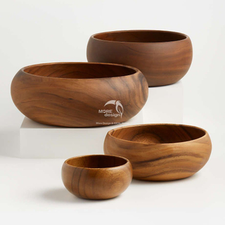 Walnut Wood Bowl-WD7869