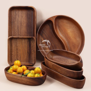 Walnut Wood Slab Tray-WD7871