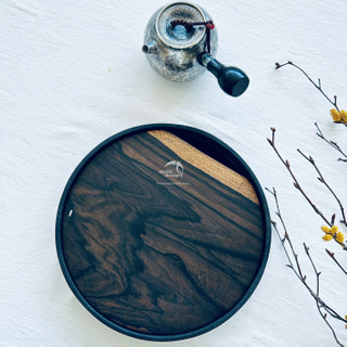 Walnut Wood Slab Tray-WD7860