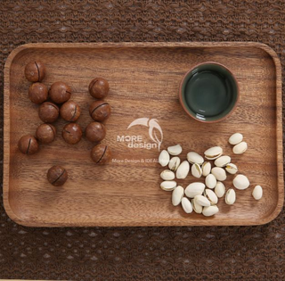 Walnut Wood Slab Tray-WD7821