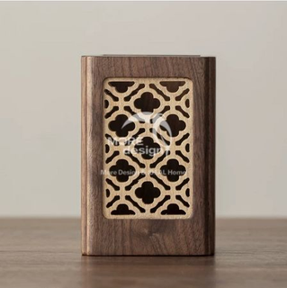 Walnut Wood Slab Pen Holder-WD7825