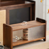 Walnut Wood Slab Cabinet-WD7823