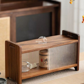 Walnut Wood Slab Cup Holder-WD7823