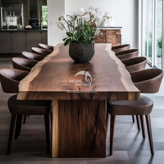 Walnut Wood Dining Table-MD136