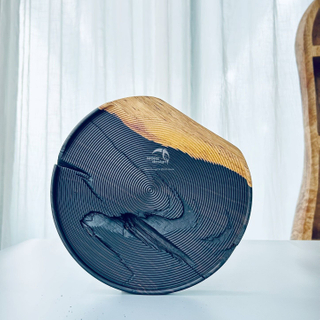 Walnut Wood Slab Tray-WD7859