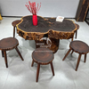 Ebony Wood Table-MD150