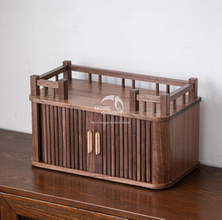 Walnut Wood Slab Cup Holder-WD7824
