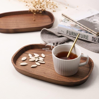 Walnut Wood Slab Tray-WD7883
