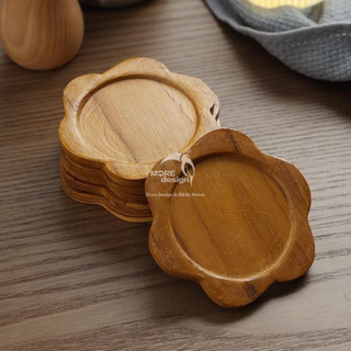 Walnut Wood Coaster-WD7881