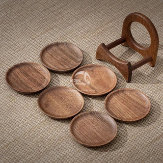 Walnut Wood Coaster-WD7880