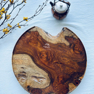 Walnut Wood Slab Tray-WD7862
