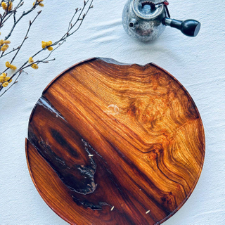 Walnut Wood Slab Tray-WD7864