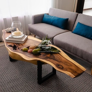 Walnut Wood Coffee Table-MD137