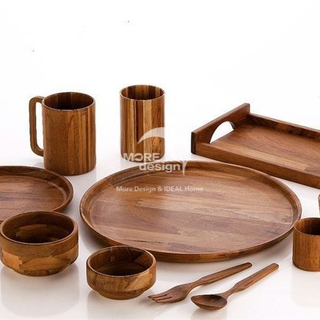 Walnut Wood Tableware-WD7887