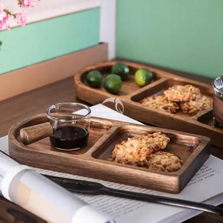 Walnut Wood Slab Tray-WD7870